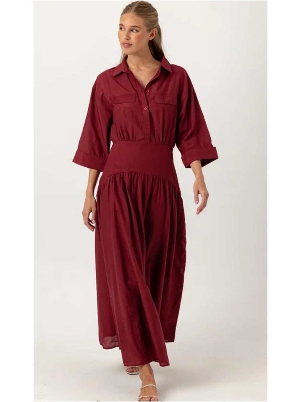 Sundays Gabriella Dress -Syrah